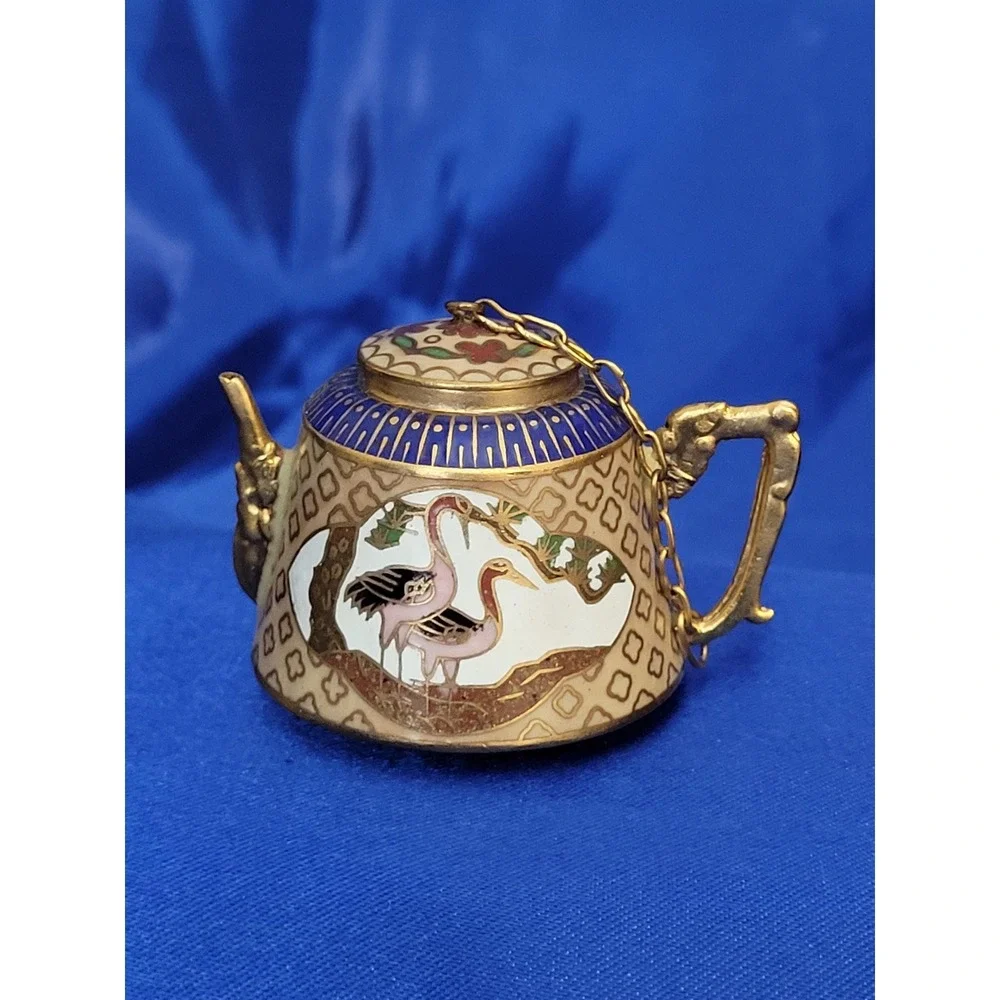 Miniature Cloisonne Tea Set